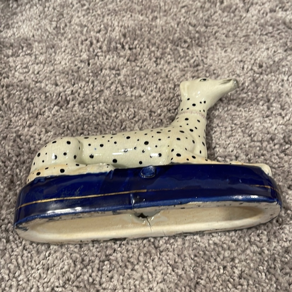 Staffordshire Dalmatian ink well - Picture 2 of 3